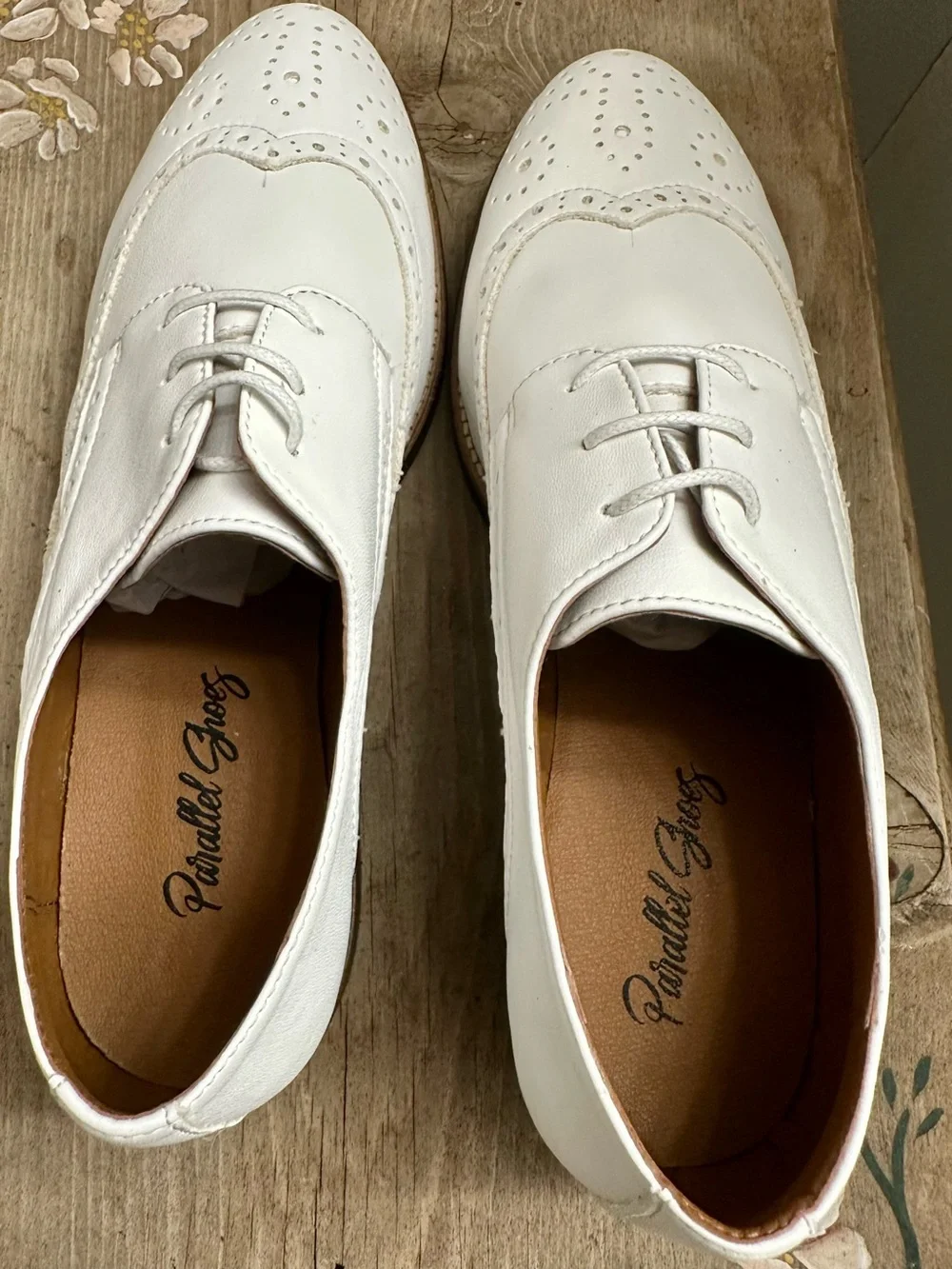 White Men's Wingtip Derby Oxfords